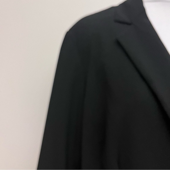 Emaline Woman Black Single Button Lapel Tapered Waist Blazer Women’s Size 18 - Picture 7 of 12